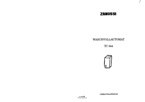 Bedienungsanleitung Zanussi TC 844 Trockner