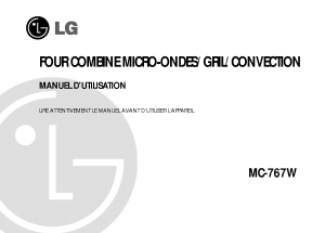 Mode d’emploi LG MC-767W Micro-onde