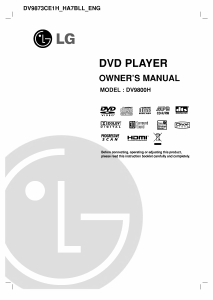 Manual LG DV9800H DVD Player