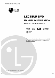 Mode d’emploi LG DVD4710 Lecteur DVD