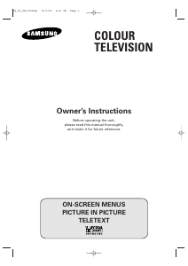 Manual Samsung CW29A8VD Television