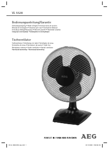 Manual de uso AEG VL 5528 Ventilador