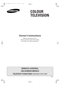 Manual Samsung CW21A113V5 Television