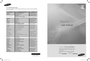 Manual Samsung PS50A486P1W Plasma Television