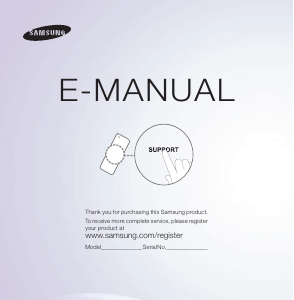Bruksanvisning Samsung PS51E8090GS Plasma TV