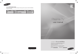 Handleiding Samsung PS50A552S1R Plasma televisie