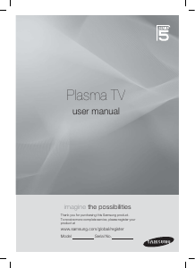 Manual Samsung PS50A567S3W Plasma Television