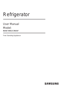 Manual Samsung RS50N3513WW Fridge-Freezer