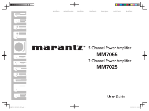 Handleiding Marantz MM7055 Versterker
