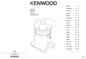 Brugsanvisning Kenwood JE450 Citruspresser