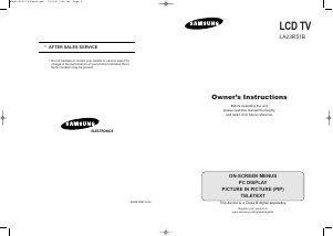 Bruksanvisning Samsung LA23R51B LCD TV