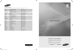 Bruksanvisning Samsung LE40A567P2W LCD TV