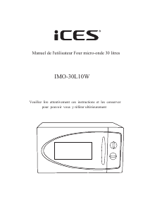 Mode d’emploi ICES IMO-30L10W Micro-onde