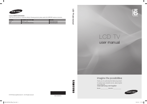Manual Samsung LE60C650L1K LCD Television