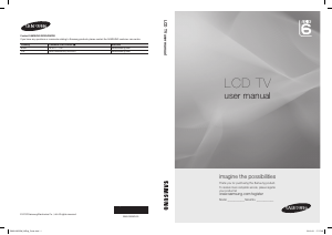 Bruksanvisning Samsung LE60C650L1K LCD TV