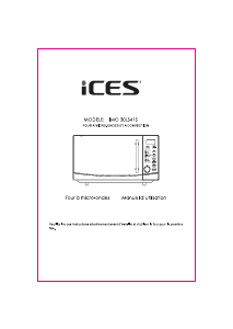 Mode d’emploi ICES IMO-30LS41S Micro-onde