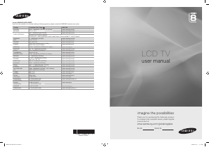 Bruksanvisning Samsung LE40A866S1W LCD TV
