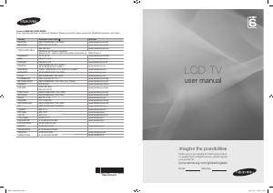 Bruksanvisning Samsung LE40A626A3M LCD TV