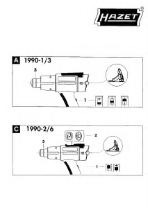 Bedienungsanleitung Hazet 1990-1/3 Heissluftpistole