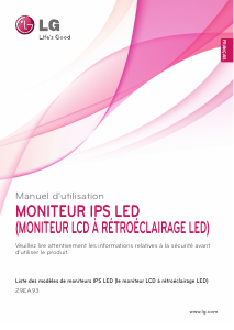 Mode d’emploi LG 24EA93 Moniteur LED