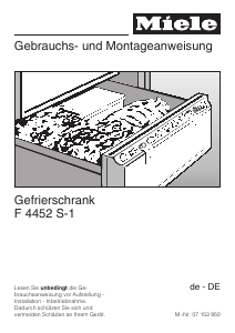 Bedienungsanleitung Miele F 4452 S-1 Gefrierschrank