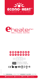 Manuál Econo-heat eHeater Topení