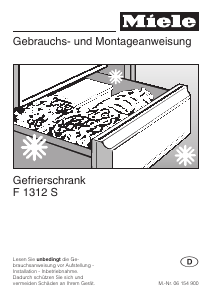Bedienungsanleitung Miele F 1312 S Gefrierschrank