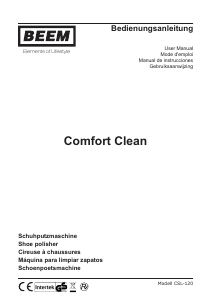 Handleiding Beem Comfort Clean Schoenpoetsmachine