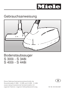 Bedienungsanleitung Miele S 311i Staubsauger