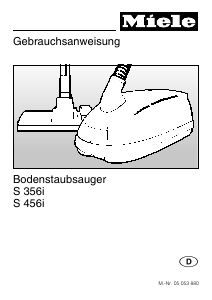 Bedienungsanleitung Miele S 356i Staubsauger