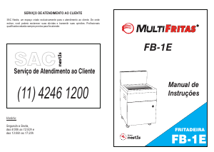 Manual MultiFritas FB-1E Fritadeira