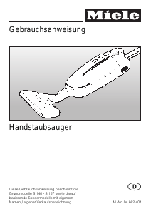 Bedienungsanleitung Miele S 146 Staubsauger