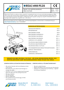 Bruksanvisning Mercado Real 6100 Plus Elektrisk rullstol