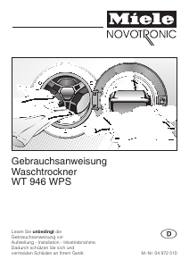 Bedienungsanleitung Miele WT 946 WPS Waschtrockner