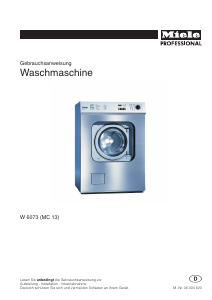 Bedienungsanleitung Miele WS 5073 AV Waschmaschine