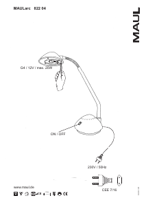 Brugsanvisning Maul MAULarc Lampe