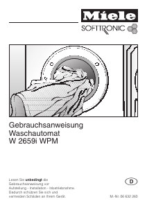 Bedienungsanleitung Miele W 2659i WPM Waschmaschine