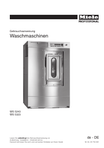 Bedienungsanleitung Miele WS 5243 D IND Waschmaschine