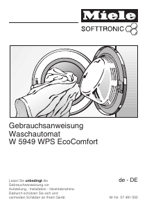 Bedienungsanleitung Miele W 5949 WPS-SH LiquidWash Waschmaschine