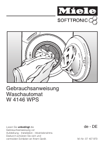 Bedienungsanleitung Miele W 4146 WPS Waschmaschine