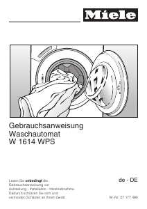 Bedienungsanleitung Miele W 1614 WPS Waschmaschine