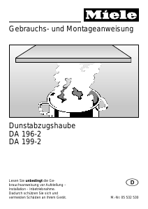 Bedienungsanleitung Miele DA 199-2 Dunstabzugshaube