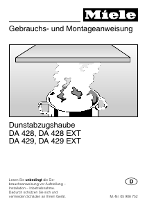 Bedienungsanleitung Miele DA 429 EXT Dunstabzugshaube