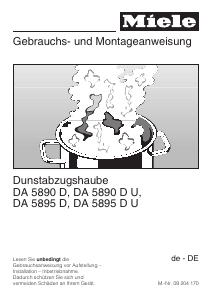 Bedienungsanleitung Miele DA 5895 D U Dunstabzugshaube