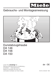 Bedienungsanleitung Miele DA 156 Dunstabzugshaube