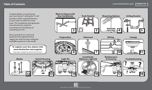 Manual Hunter Altitude Ceiling Fan