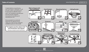 Manual Hunter Mariner Ceiling Fan