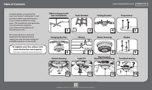 Manual Hunter Palatine Ceiling Fan