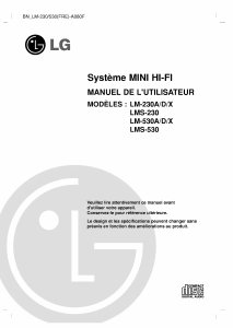 Mode d’emploi LG LM-230D Stéréo