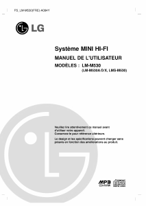 Mode d’emploi LG LM-M530D Stéréo
